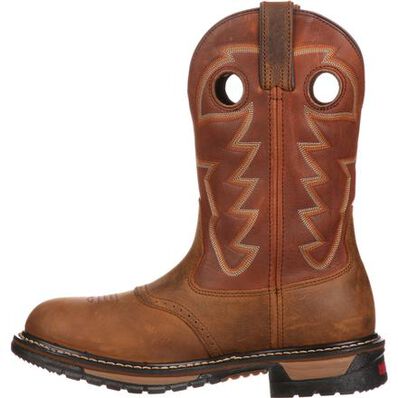 Rocky Original Ride Branson Saddle Roper Waterproof Western Boot, , large