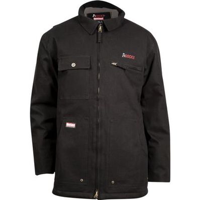Rocky WorkSmart Waterproof Chore Coat, BLACK, large