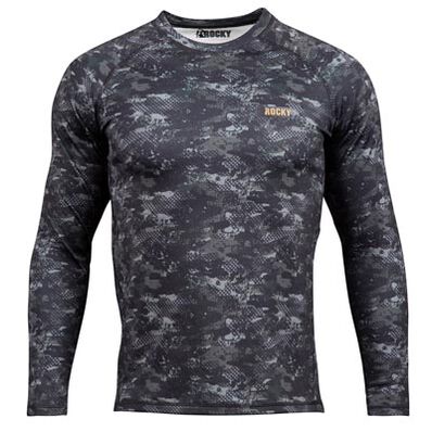Rocky Mediumweight Thermal Shirt, Black Rocky Venator, large