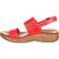 4EurSole Sprightly Women's Red Leather Low Wedge Slingback Sandal, , large