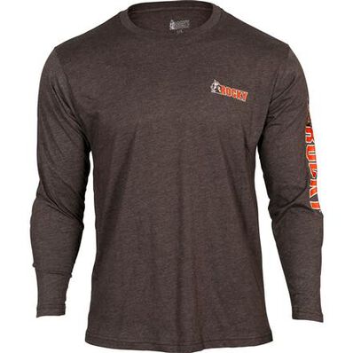 Rocky Logo Long-Sleeve T-Shirt, BROWN, large