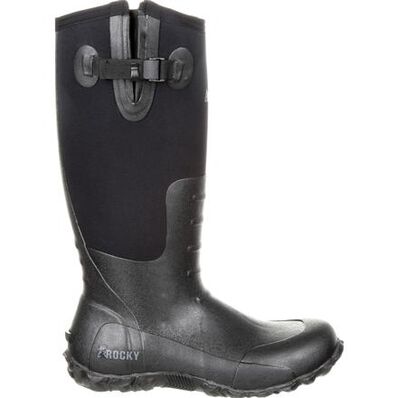 Rocky Core Black Rubber Waterproof Outdoor Boot, , large