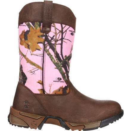 Pink camo justin boots outlet