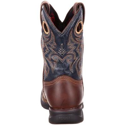 Rocky LT Big Kids' Waterproof Saddle Western Boot, , large
