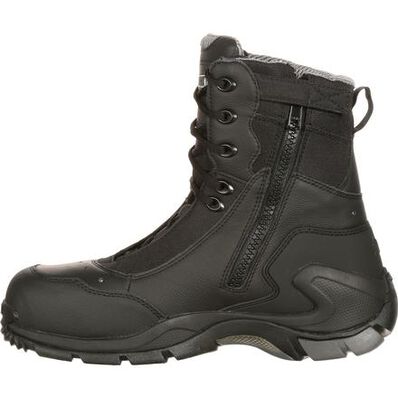 Rocky 1st Med Carbon Fiber Toe Puncture-Resistant Side-Zip Waterproof Public Service Boot, , large