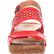 4EurSole Sprightly Women's Red Leather Low Wedge Slingback Sandal, , large