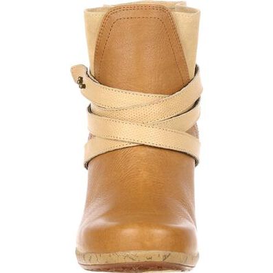 4EurSole Motif Women's Tan Wedge Bootie, , large