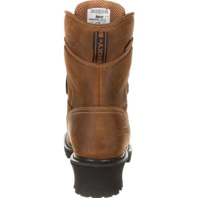 Rocky Sawblade 8" Waterproof Logger Work Boot, , large