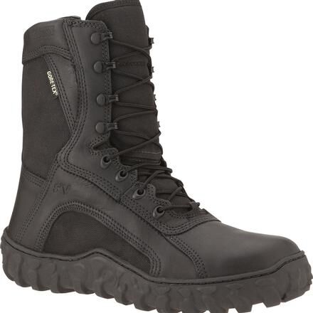 New ROCKY US ARMY Black Leather Military Combat Goretex Waterproof ICWB Boots 6 