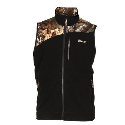 Rocky Full Zip Fleece Vest, BLACK, large