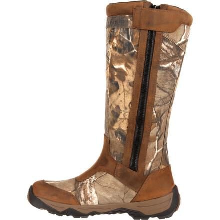 Waterproof Side-Zip Camo Snake Boot