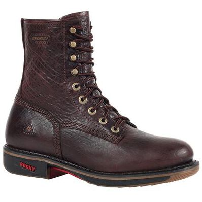 Rocky Ride Waterproof Lacer Work Boot, , large