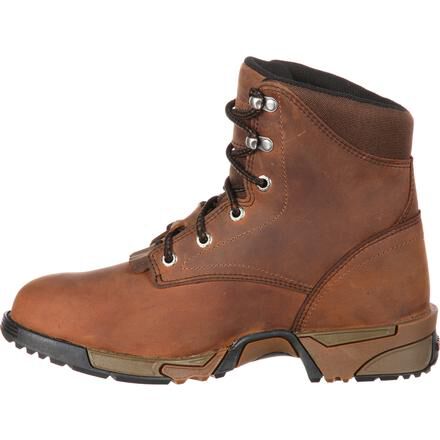 Rocky Womens Lace-Up Aztec Steel Toe Work Boot 