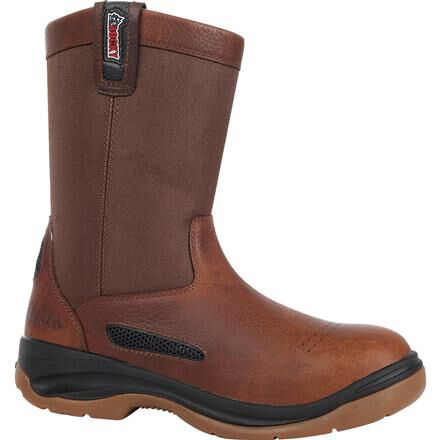 10 Rocky Composite Toe Wellington ErgoTuff Cool Work Boots for Men Style 6426