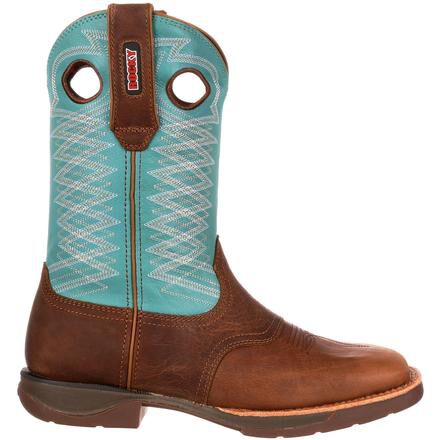 Blue rocky top boots