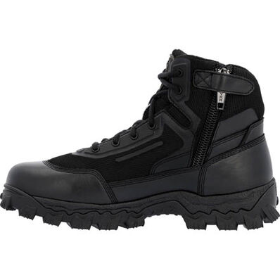 Rocky Alpha Tec 6" Black Side Zip Waterproof Public Service Boot, , large