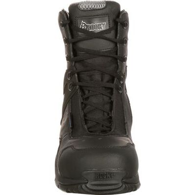 Rocky 1st Med Carbon Fiber Toe Puncture-Resistant Side-Zip Waterproof Public Service Boot, , large