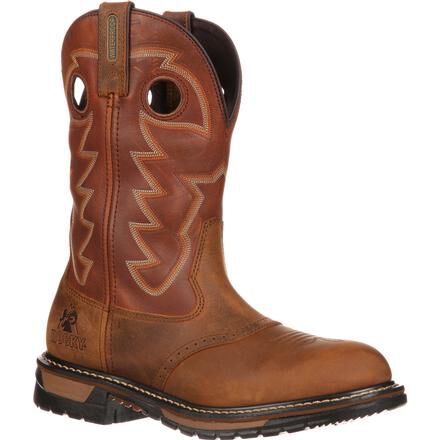 Rocky Branson Saddle Roper Waterproof Western Boots