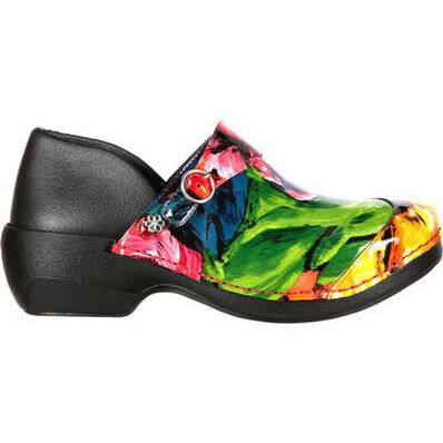 4EurSole Inspire Me Women's Patent Print Clog, , large