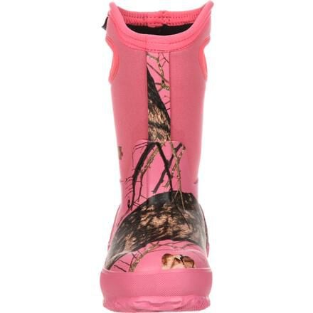 Rocky Core Kids Pink Camo Waterproof Insulated Rubber Boot