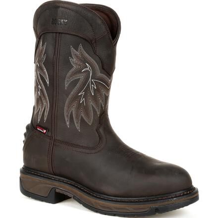 Rocky Iron Skull Waterproof Dark Brown Western Boot RKW0332