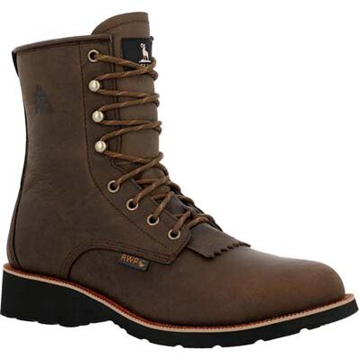 Rocky MonoCrepe 8” Steel Toe Western Boot, , large