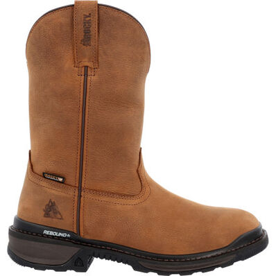 Rocky Rams Horn Waterproof Pull-On Work Boot, , large