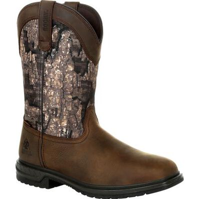 Rocky Worksmart: Insulated Square Toe Waterproof Western Boot, RKW0326