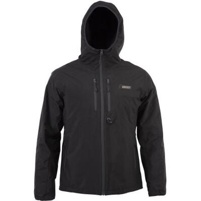 Rocky Rugged 80G Insulated Hooded Jacket, BLACK, large