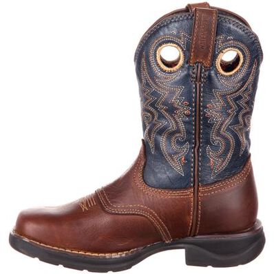 Rocky LT Big Kids' Waterproof Saddle Western Boot, , large