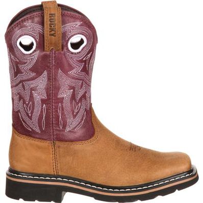 Rocky Farmstead Big Kid Western Boot, , large