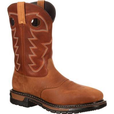 Rocky Original Ride Steel Toe Waterproof Western Boot, , large