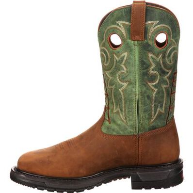 Rocky Original Ride Steel Toe Western Boot, , large