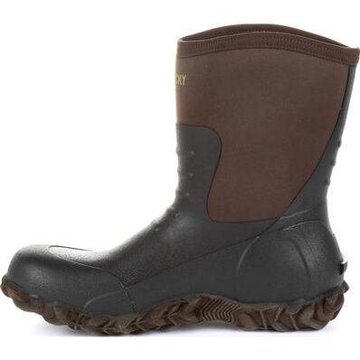Rocky Core Chore Brown Rubber Outdoor Boot, , large
