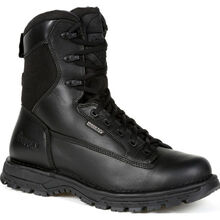 Rocky Portland 8" Black Side Zip Waterproof Public Service Boot