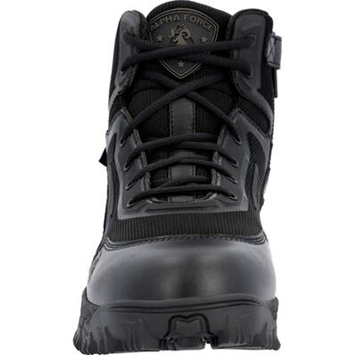 Rocky Alpha Tec 6" Black Side Zip Waterproof Public Service Boot, , large