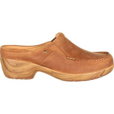 4Eursole Comfort 4Ever Women's Tan Moc-Toe Slide, , large