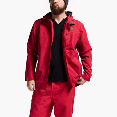Rocky ProHunter Rain Jacket with Hood, Biking Red, large