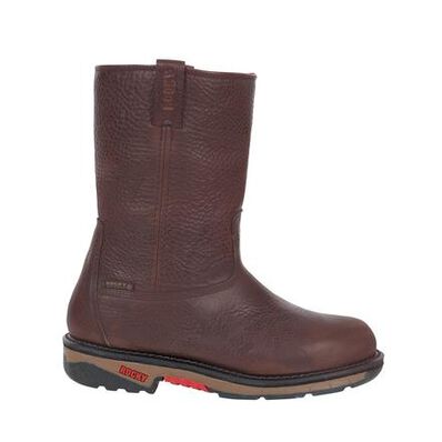 Rocky Ride Steel Toe Waterproof Pull-on Work Boot, , large