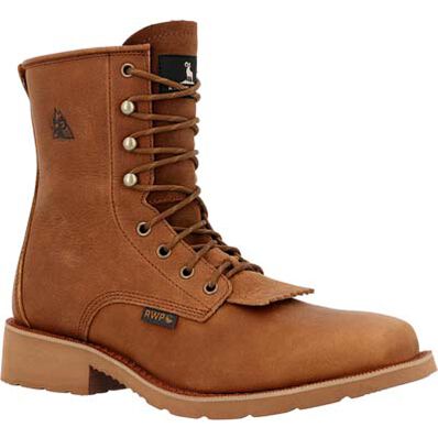 Rocky MonoCrepe 8” Waterproof Western Boot, , large