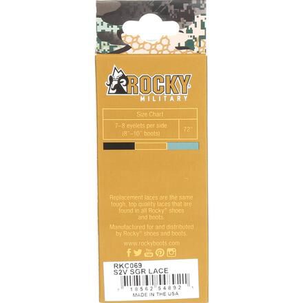Rocky Boot Laces in Sage Green. Style RKC069