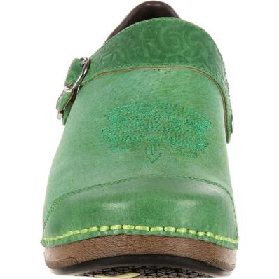 4EurSole Inspire Me Women's Western Embellished Leather Clog, , large