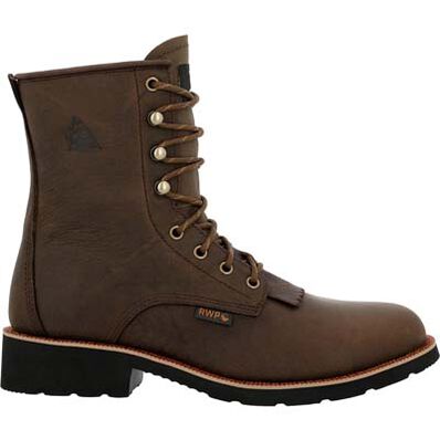 Rocky MonoCrepe 8” Steel Toe Western Boot, , large