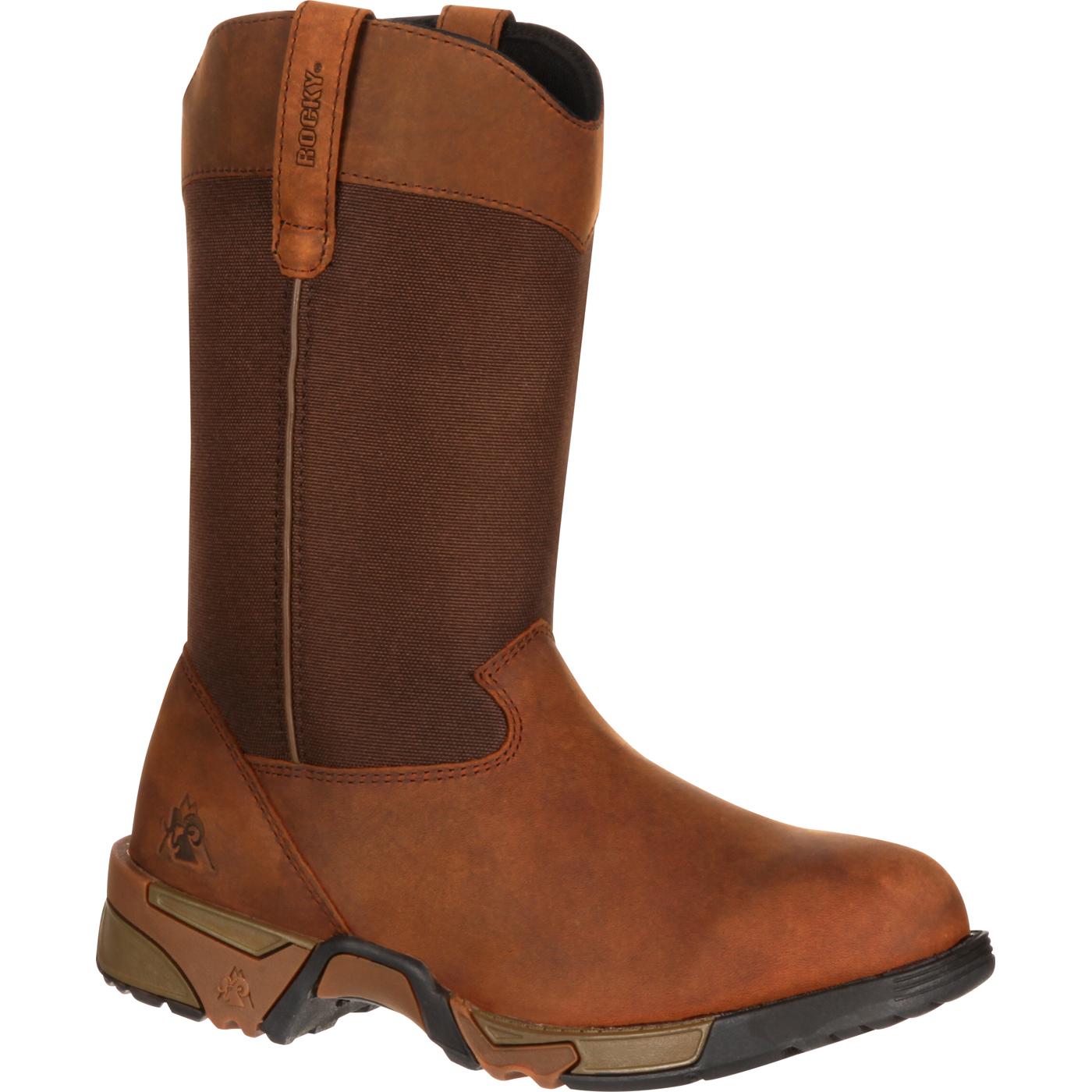 womans work boots rocky s aztec brown pull on work boots rkk0135 womans work boots rocky s aztec brown pull on work boots rkk0135