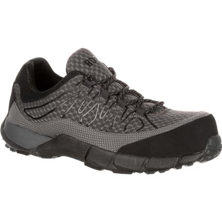 Rocky Broadhead: Gray Black Composite Toe Work Athletic Shoe