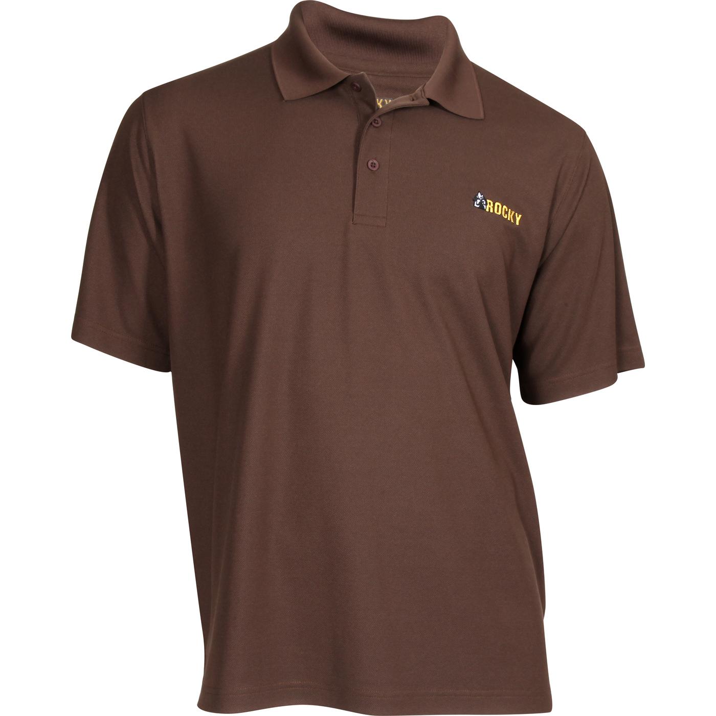 rocky brands logo sleeve polo shirt lw00075 rocky brands logo sleeve polo shirt lw00075