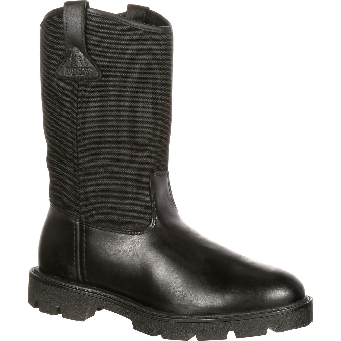 Rocky Men's Black Duty Pull-On Wellington Boot #FQ0006300