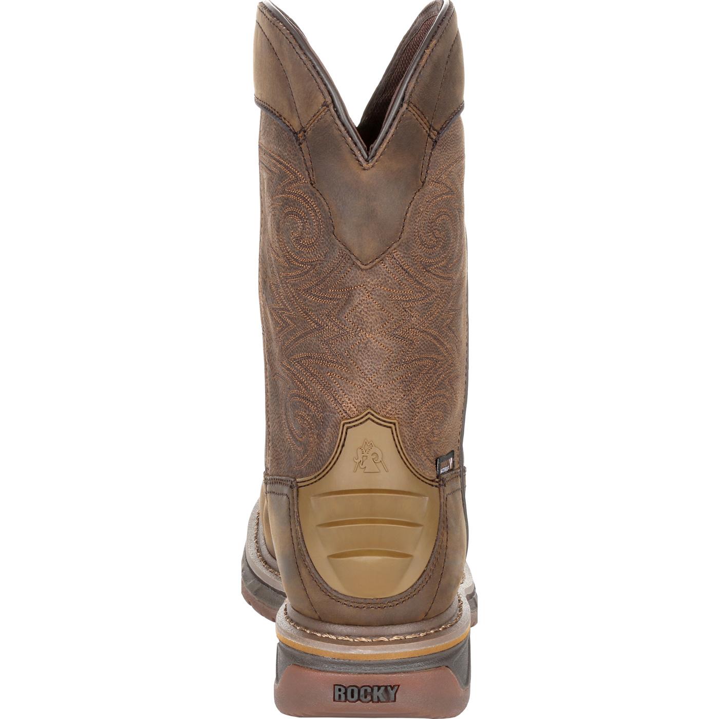 rocky iron skull composite toe waterproof western boot