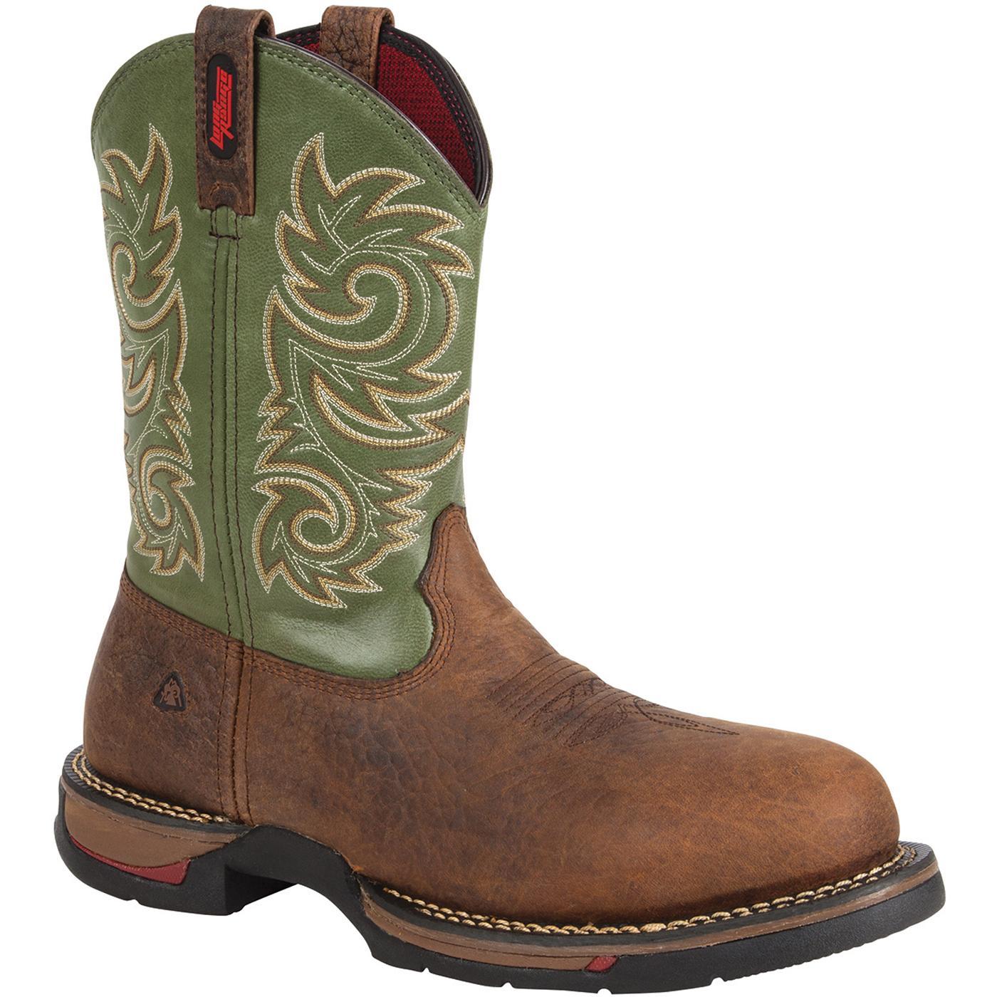 RW026 Rocky Long Range Western Men s Carbon Fiber Toe Work Boots