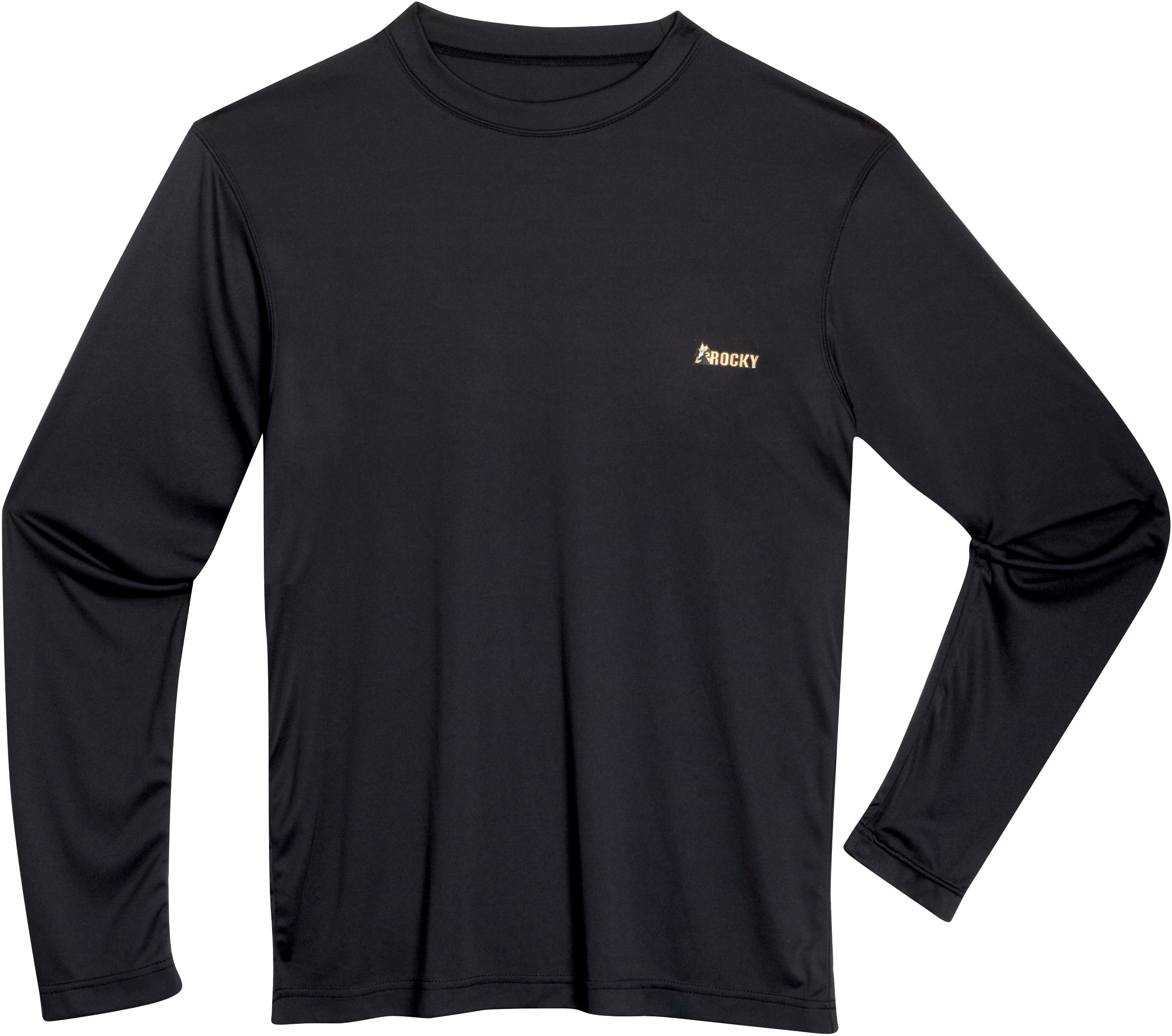 ROCKY Thermal Underwear: Men's Base Layer Black Thermal Top - Style  #601710WMT